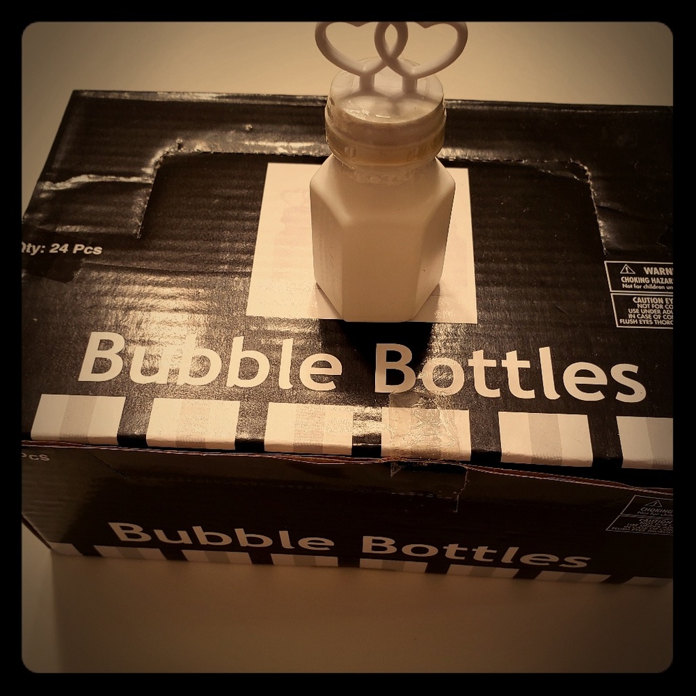Heart shaped Bubble Bottles